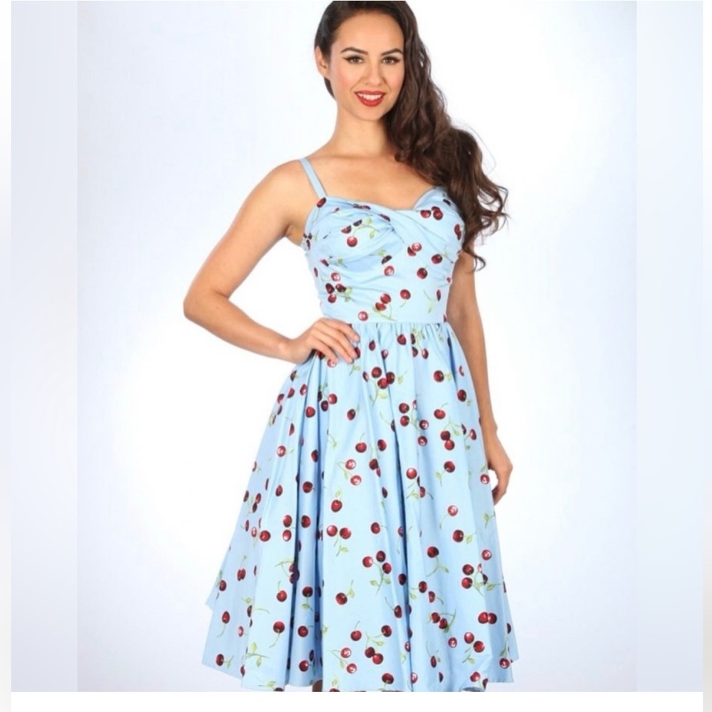 Stop Staring blue cherry print Dress